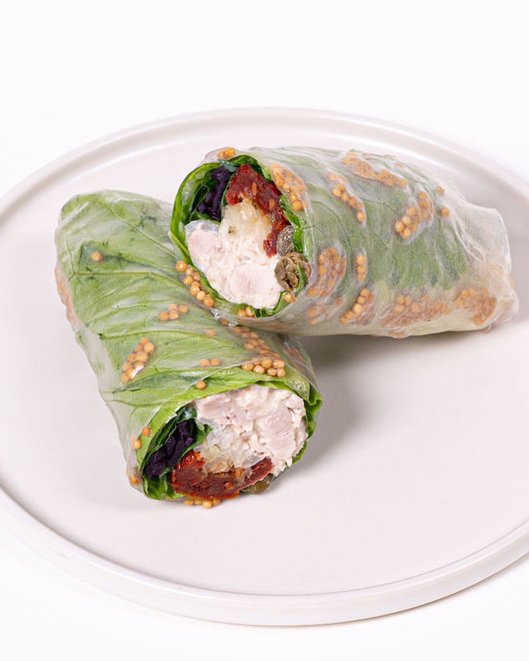 Caesar's Chicken Roll auf dem Teller